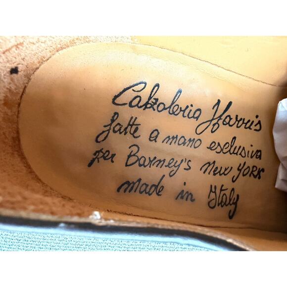 Calzoleria Harris for Barneys Leather Oxford Shoes US 9 Brown